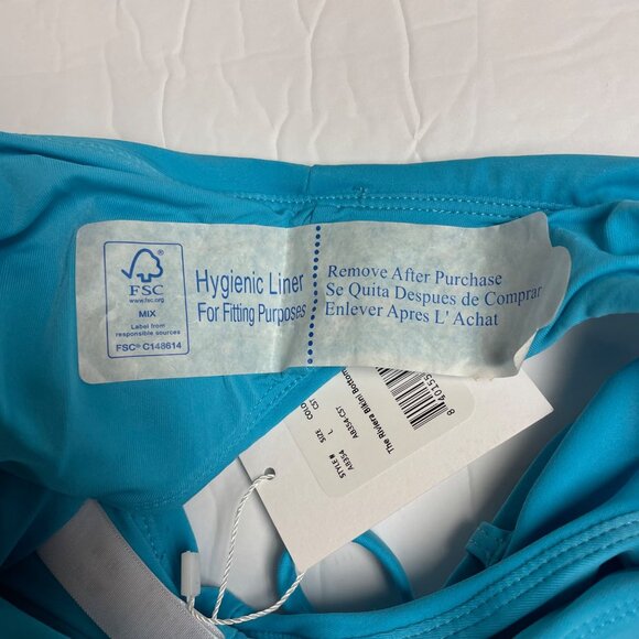 Andie The Riviera Bikini Bottom Blue Sz LG - Picture 4 of 8